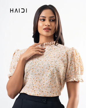 Office wear blouse - AB 1535 - Floral B