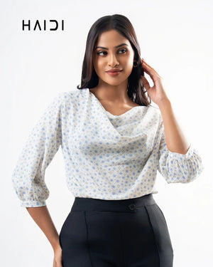 Office wear blouse - AB1553 - Floral W