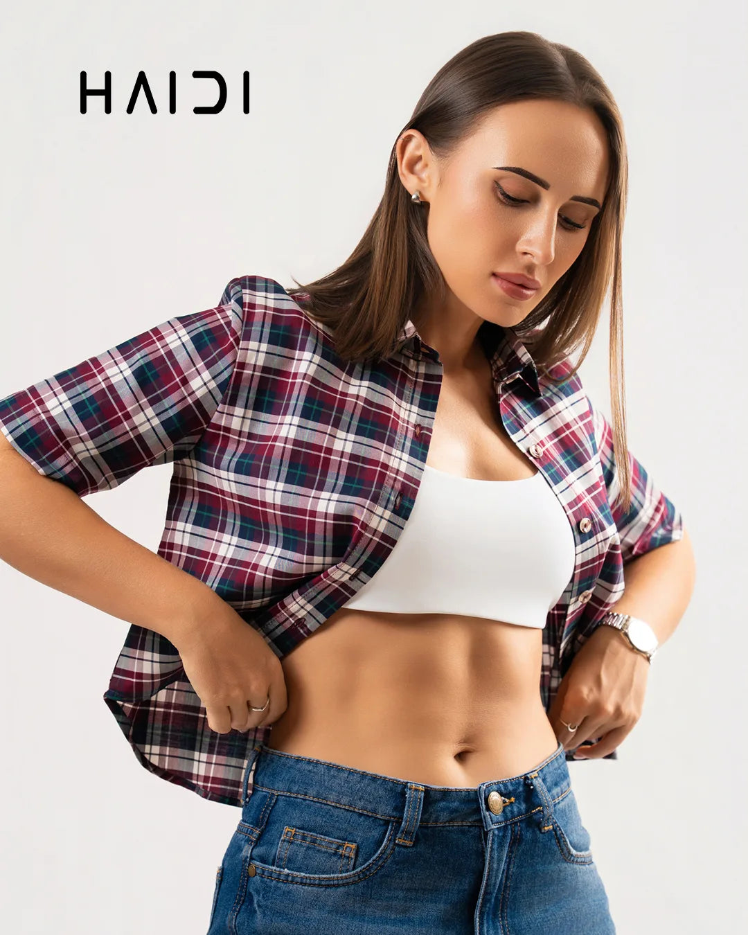 Crop top - KB0013 - Check G