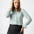Office wear blouse – AB1623 Floral G