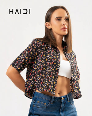 Crop top - KB0013 - Floral B