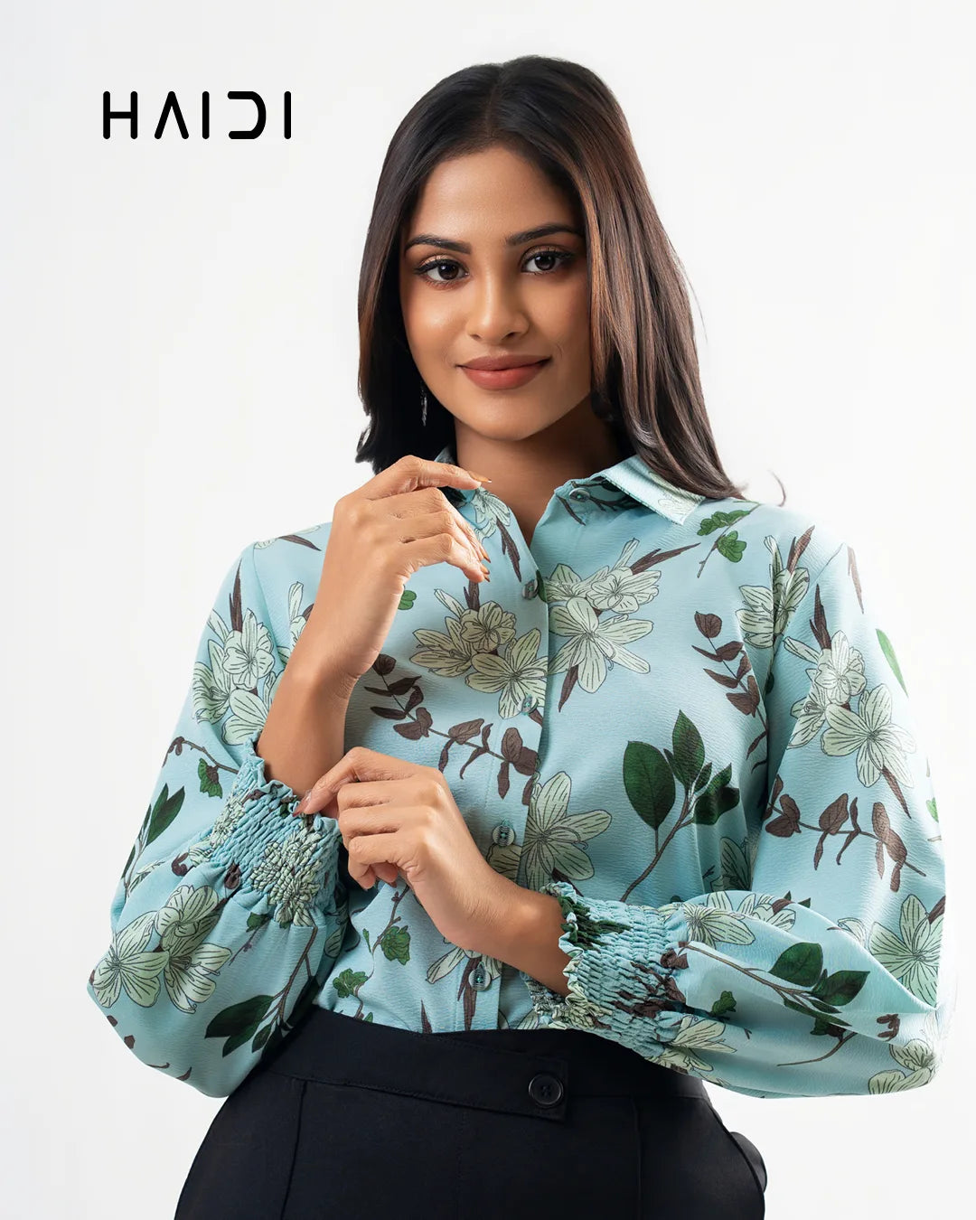 Office wear blouse - KB0006 - Floral G