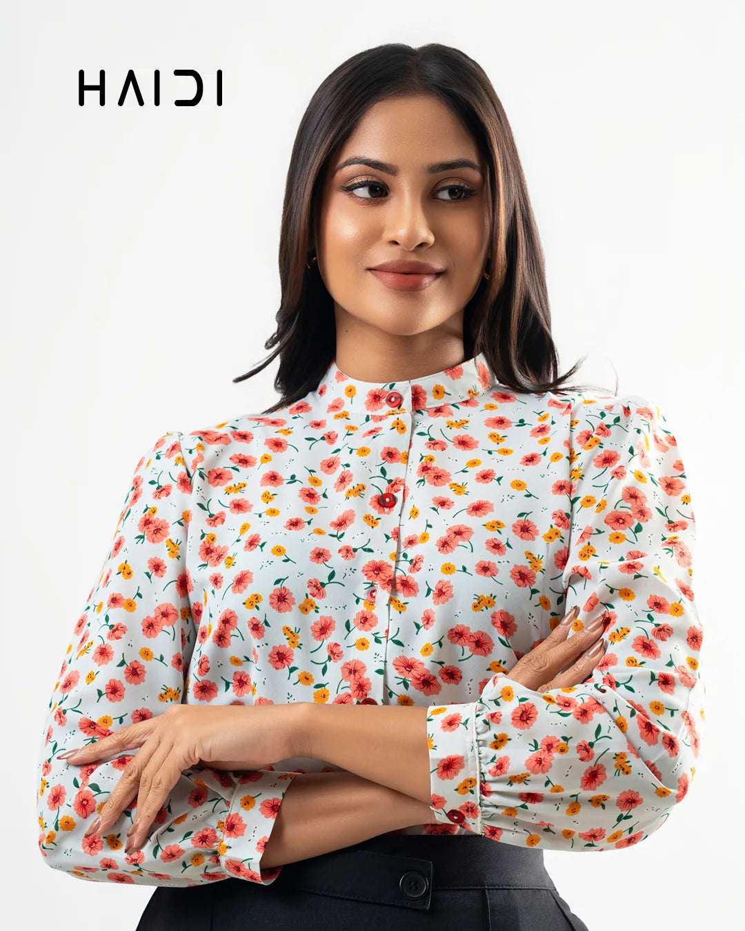 Office wear blouse - KB0001 - Floral P