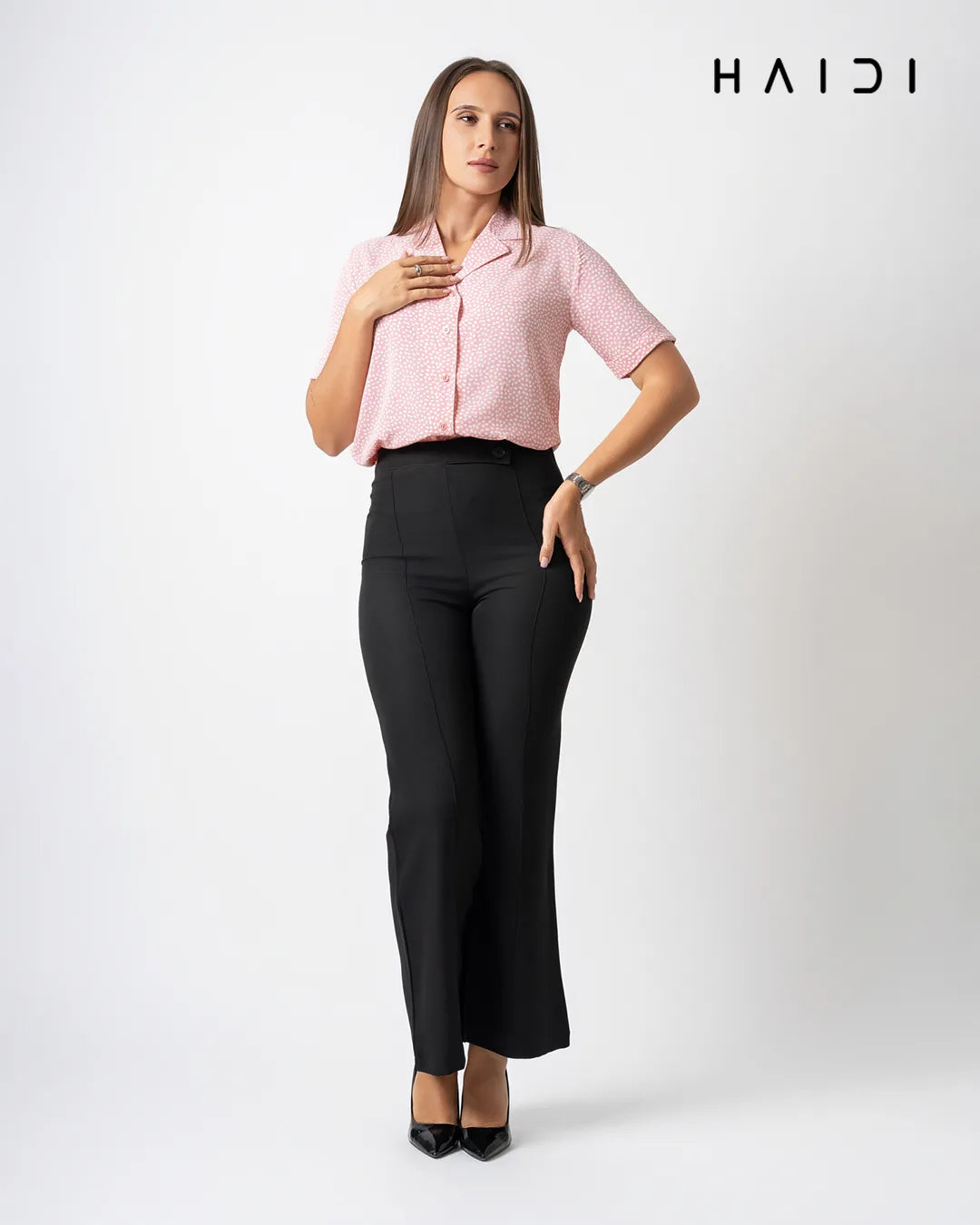 Office Wear Blouse - AB1604- AOP P