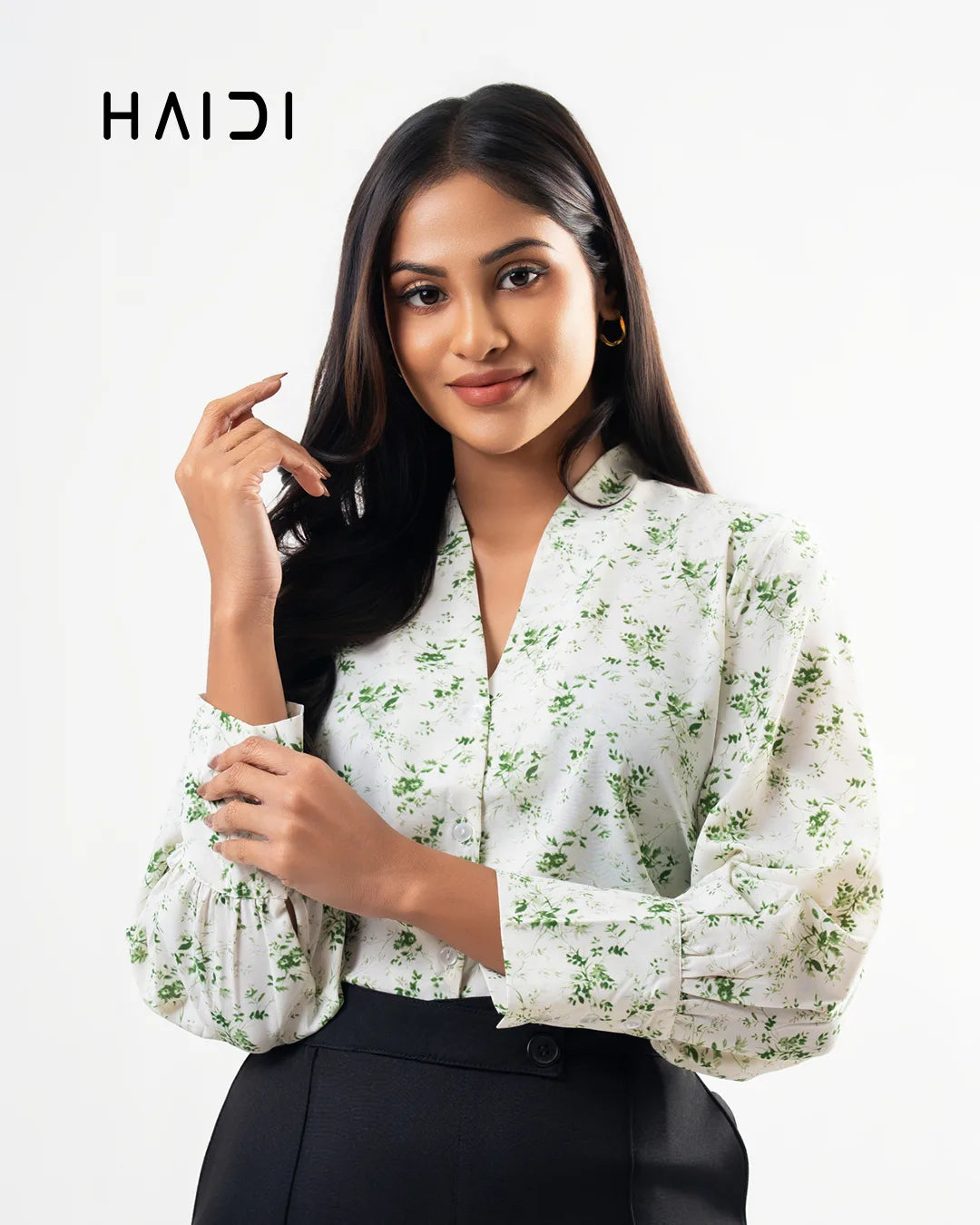 Office wear blouse - AB1626 - Floral G