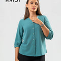 Office wear blouse - AB1323 - Green
