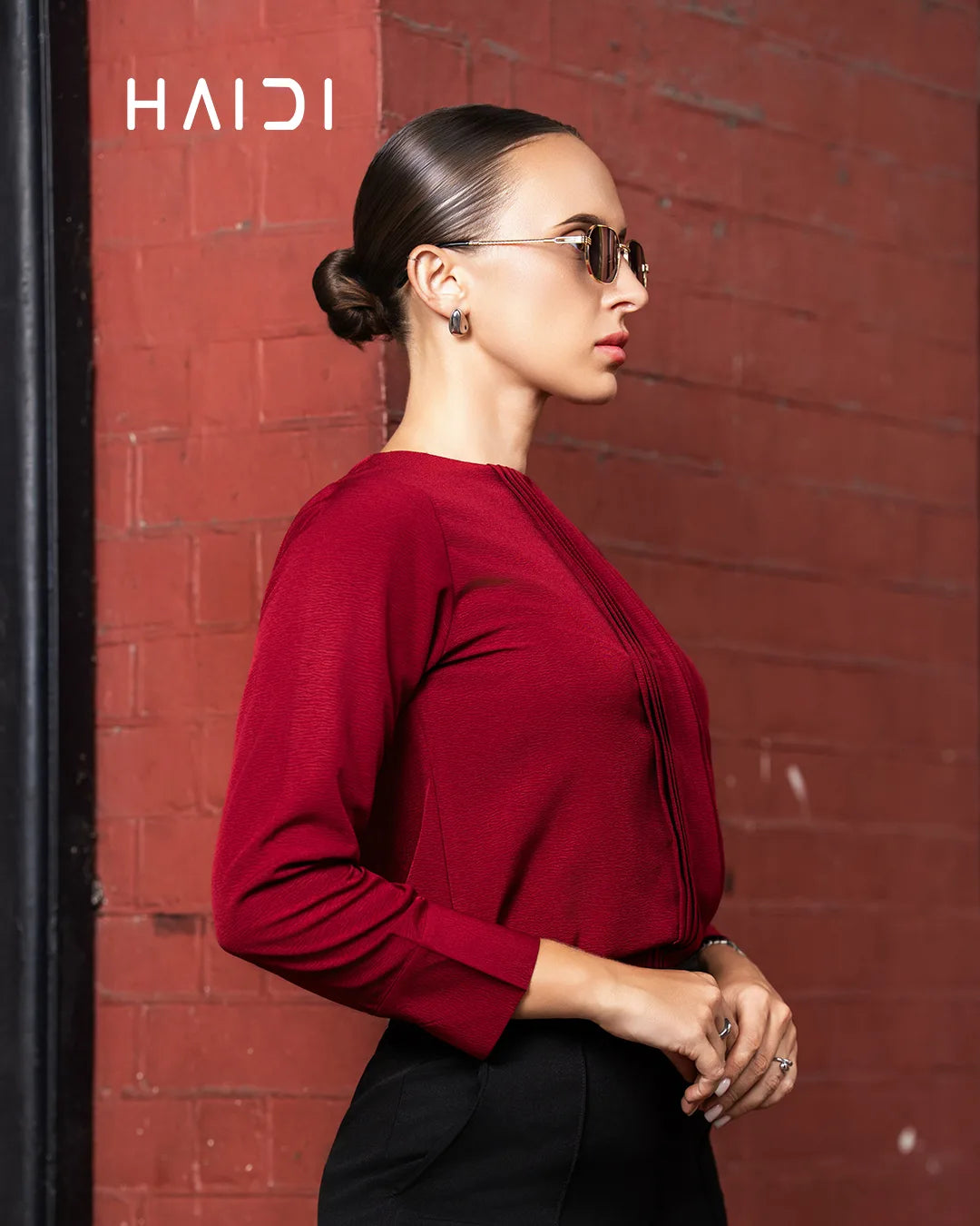 Office Wear Blouse – AB1583 – Maroon