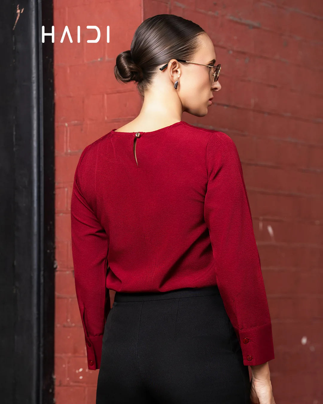 Office Wear Blouse – AB1583 – Maroon