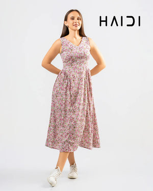 Midi Dress - KB0020A - Floral
