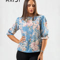 Office wear blouse - AB1621 - Floral A