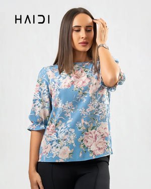 Office wear blouse - AB1621 - Floral A