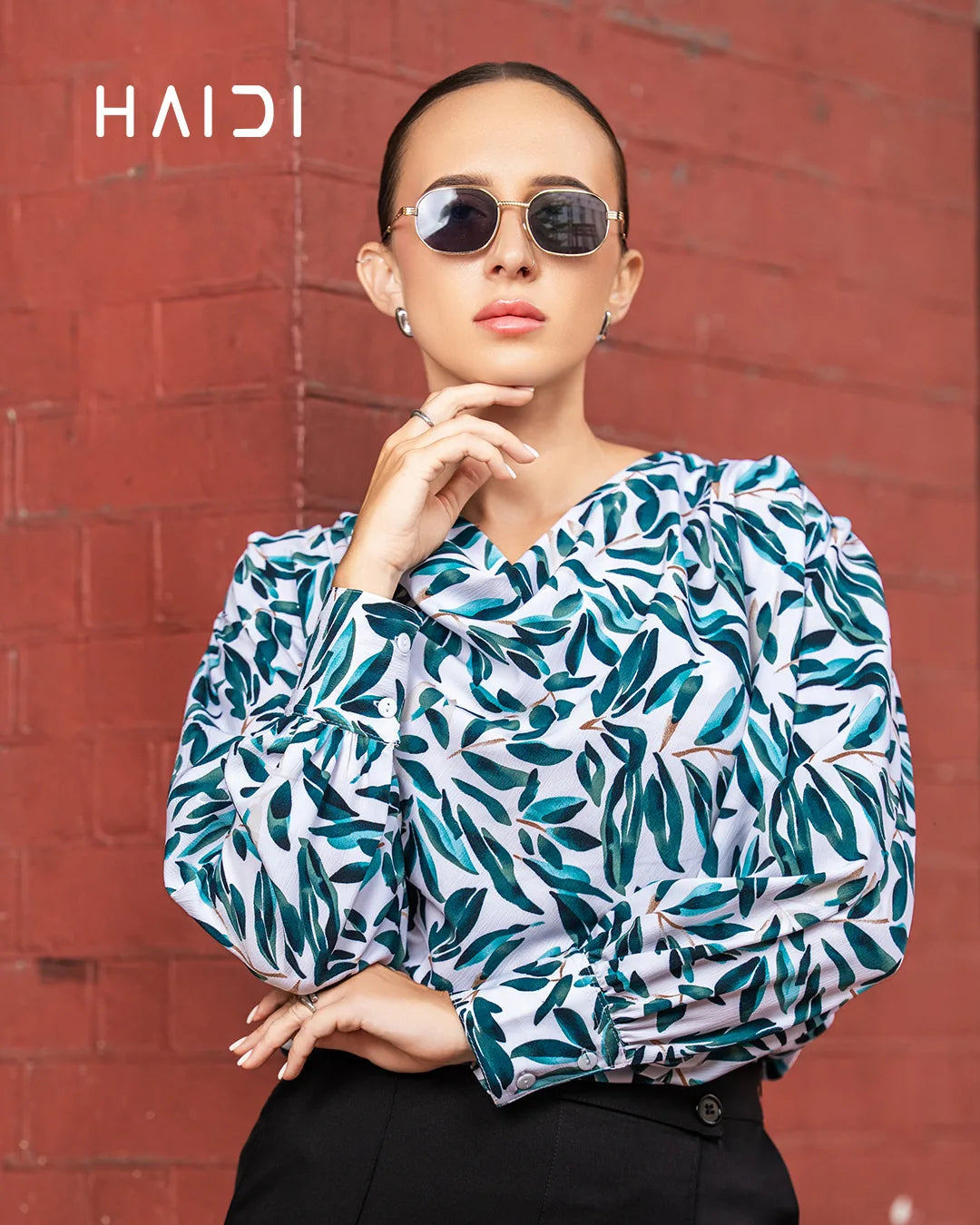 Office Wear Blouse – KB0026 - Green