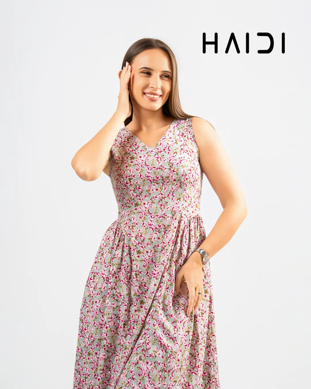 Midi Dress - KB0020A - Floral
