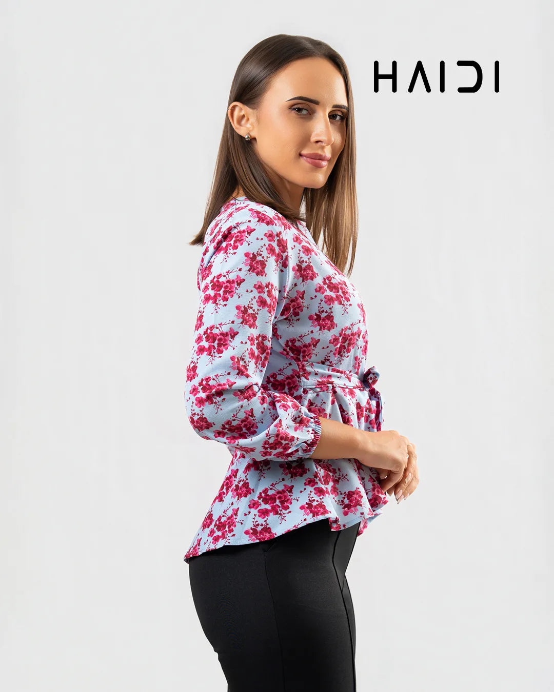Peplum top - AB1072 Floral