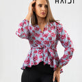 Peplum top - AB1072 Floral