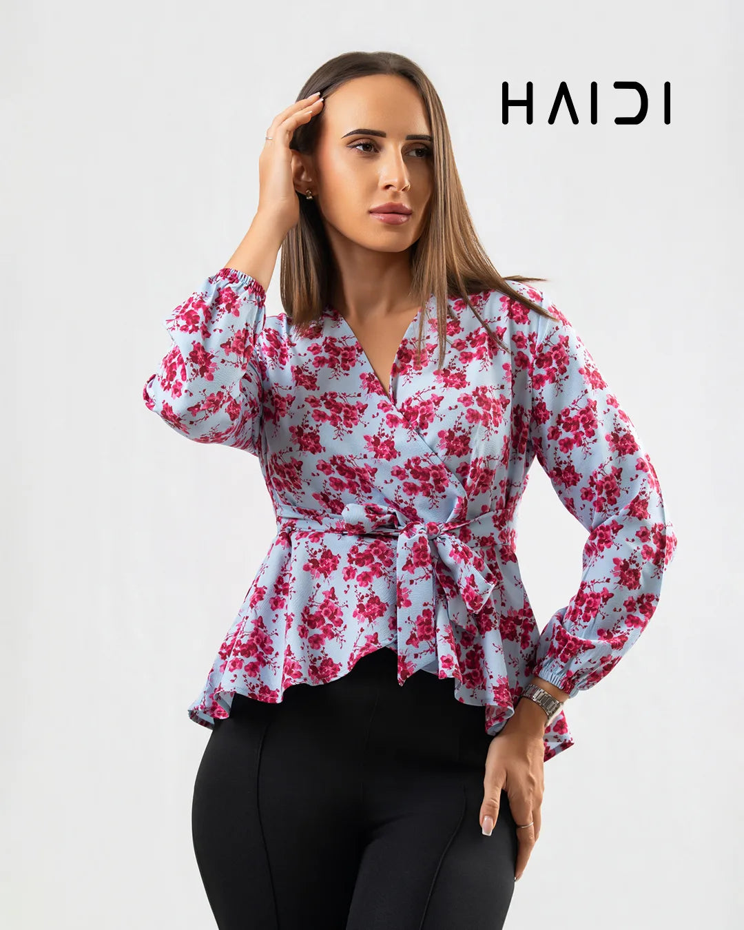Peplum top - AB1072 Floral