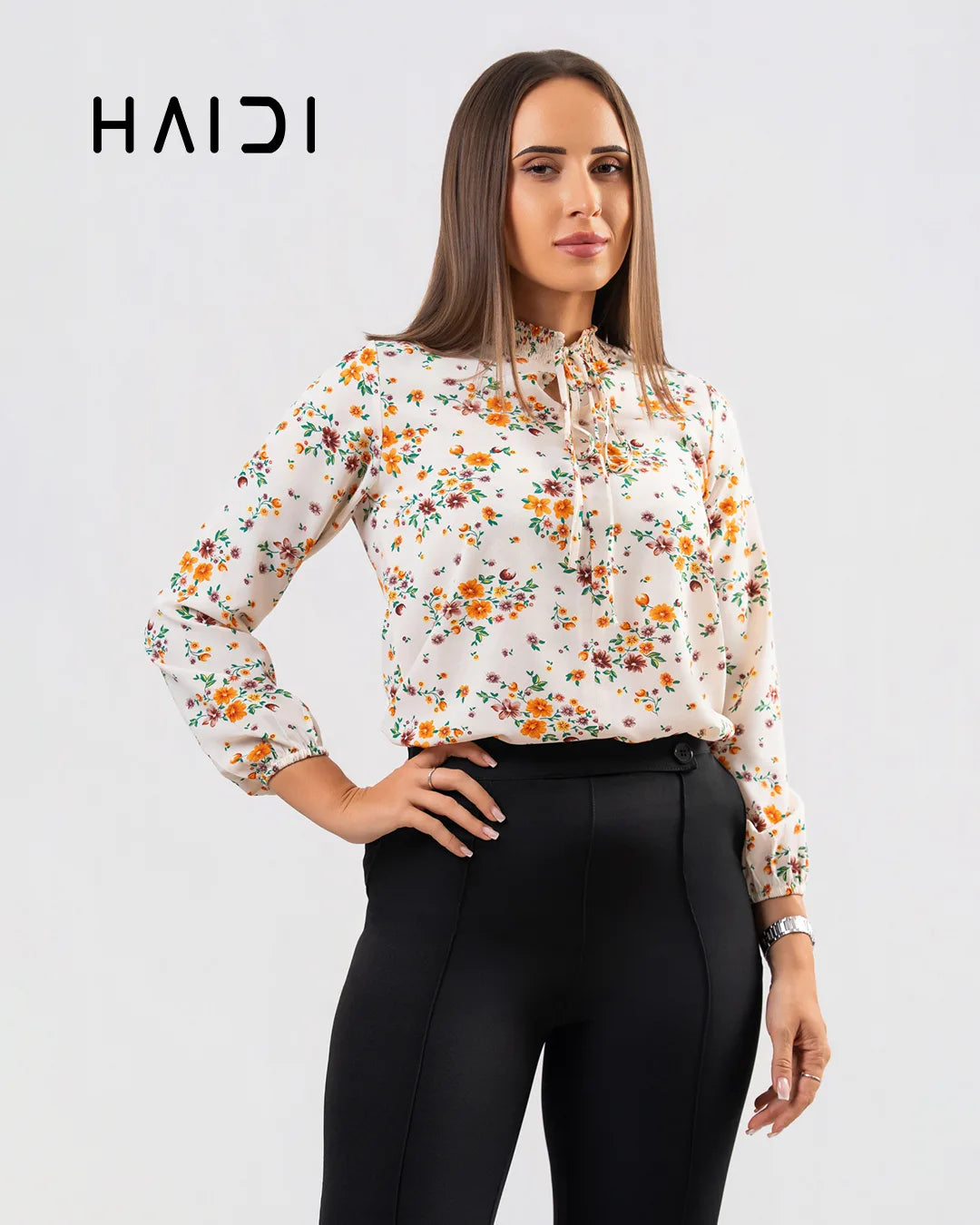 Office wear blouse - AB1625 - Floral
