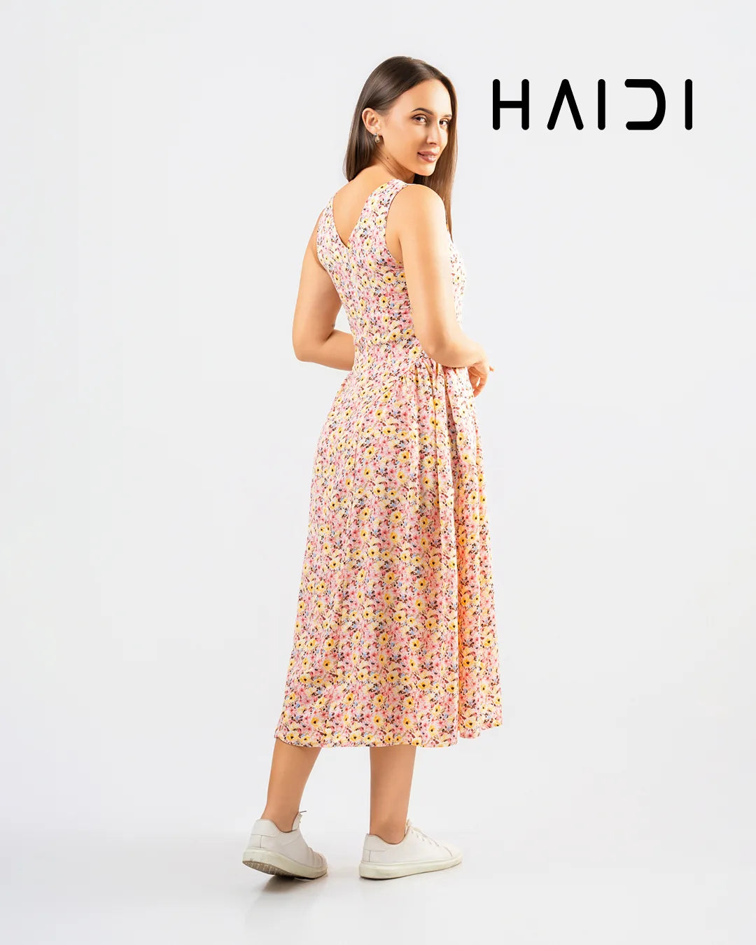 Midi Dress - KB0020A - Floral