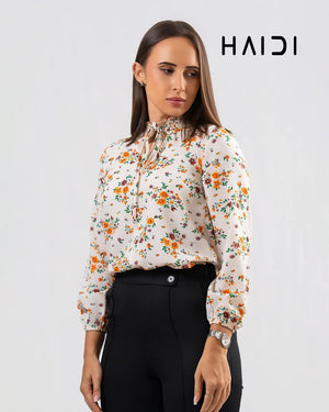 Office wear blouse - AB1625 - Floral