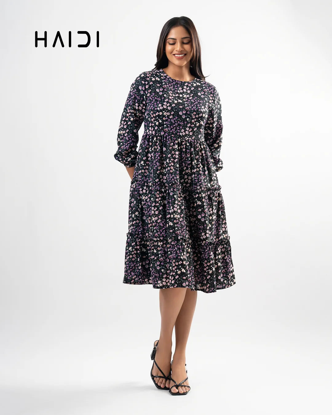 Midi Dress - AB1406 Floral P