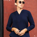 Office Wear Blouse – AB1595 – Navy Blue