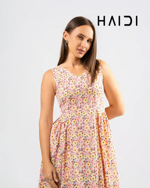 Midi Dress - KB0020A - Floral
