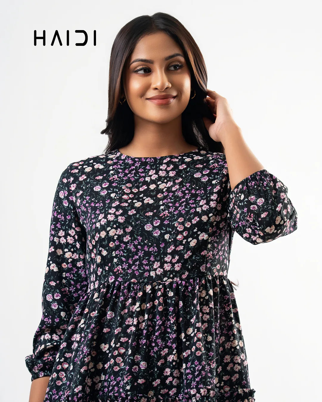 Midi Dress - AB1406 Floral P