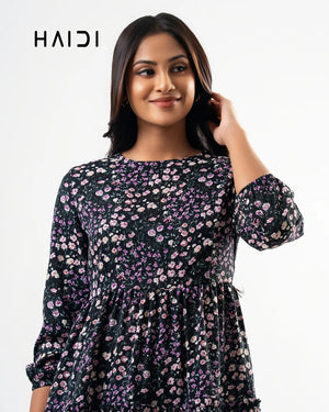 Midi Dress - AB1406 Floral P