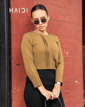 Office Wear Blouse – AB1583 – Olive