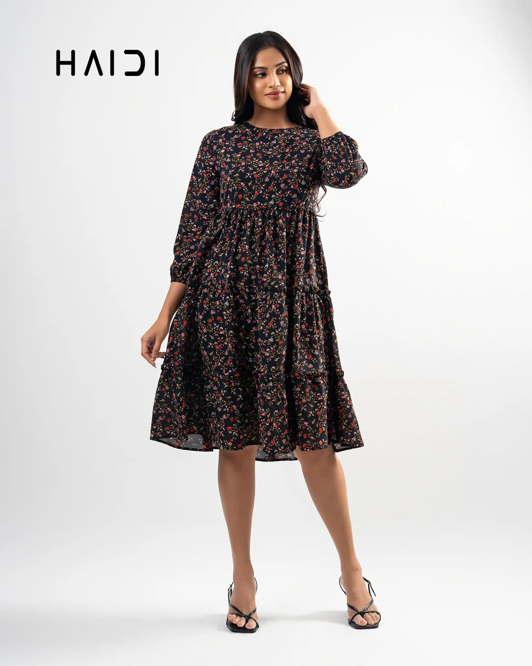 Midi Dress - AB1406 Floral R
