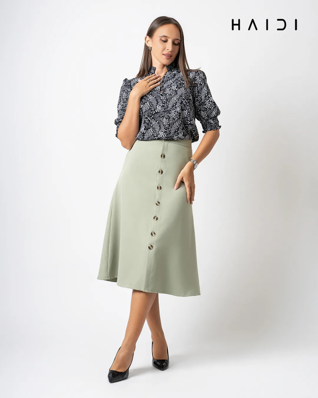 Office wear Blouse - AB1570 - Black
