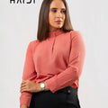 Office wear blouse - AB1125 - PEACH P