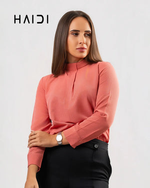 Office wear blouse - AB1125 - PEACH P