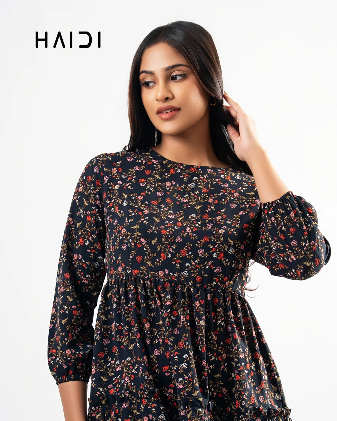 Midi Dress - AB1406 Floral R