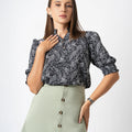 Office wear Blouse - AB1570 - Black