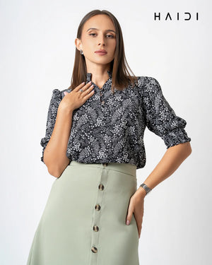 Office wear Blouse - AB1570 - Black
