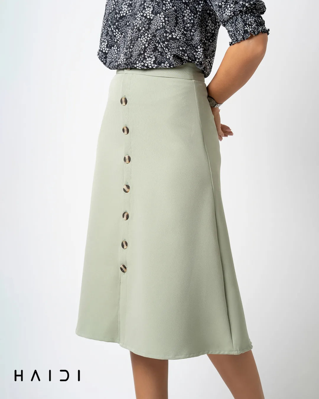 Formal Skirt - Green - S0047