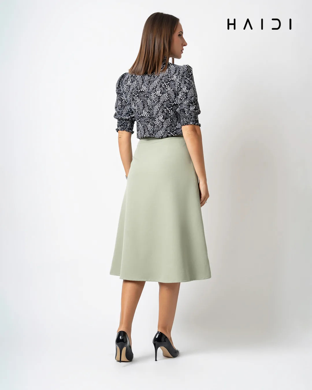 Formal Skirt - Green - S0047