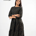 Midi Dress - AB1406 Floral O