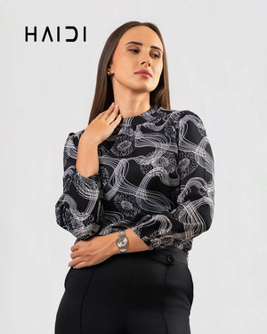 Office Wear Blouse - KB0004 - BW