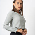 Office Blouse – Light Green AB1050