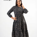Midi Dress - AB1406 Floral Y