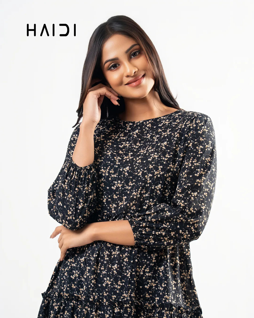Midi Dress - AB1406 Floral Y