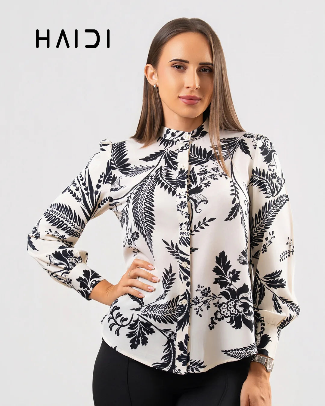 Office Wear Blouse - KB0002 - BW