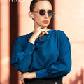 Office Wear Blouse – KB0026 - Peacock blue