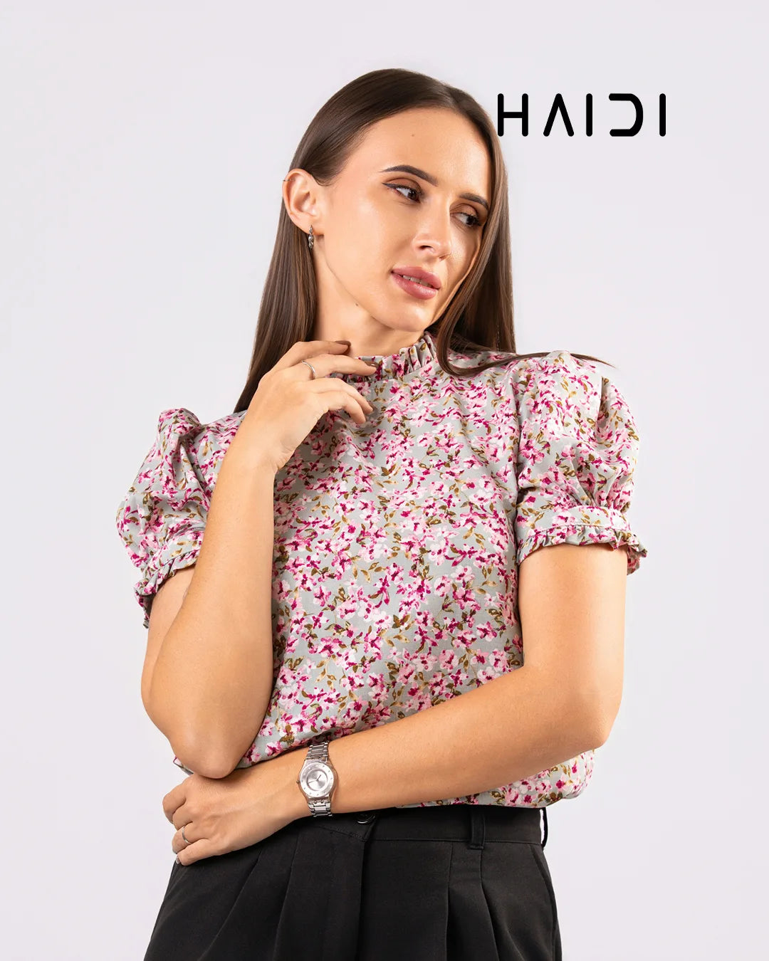 Office wear blouse - AB 1535 - Floral