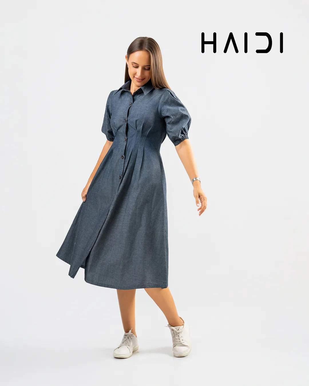 Denim Chambray Dress – KB0029