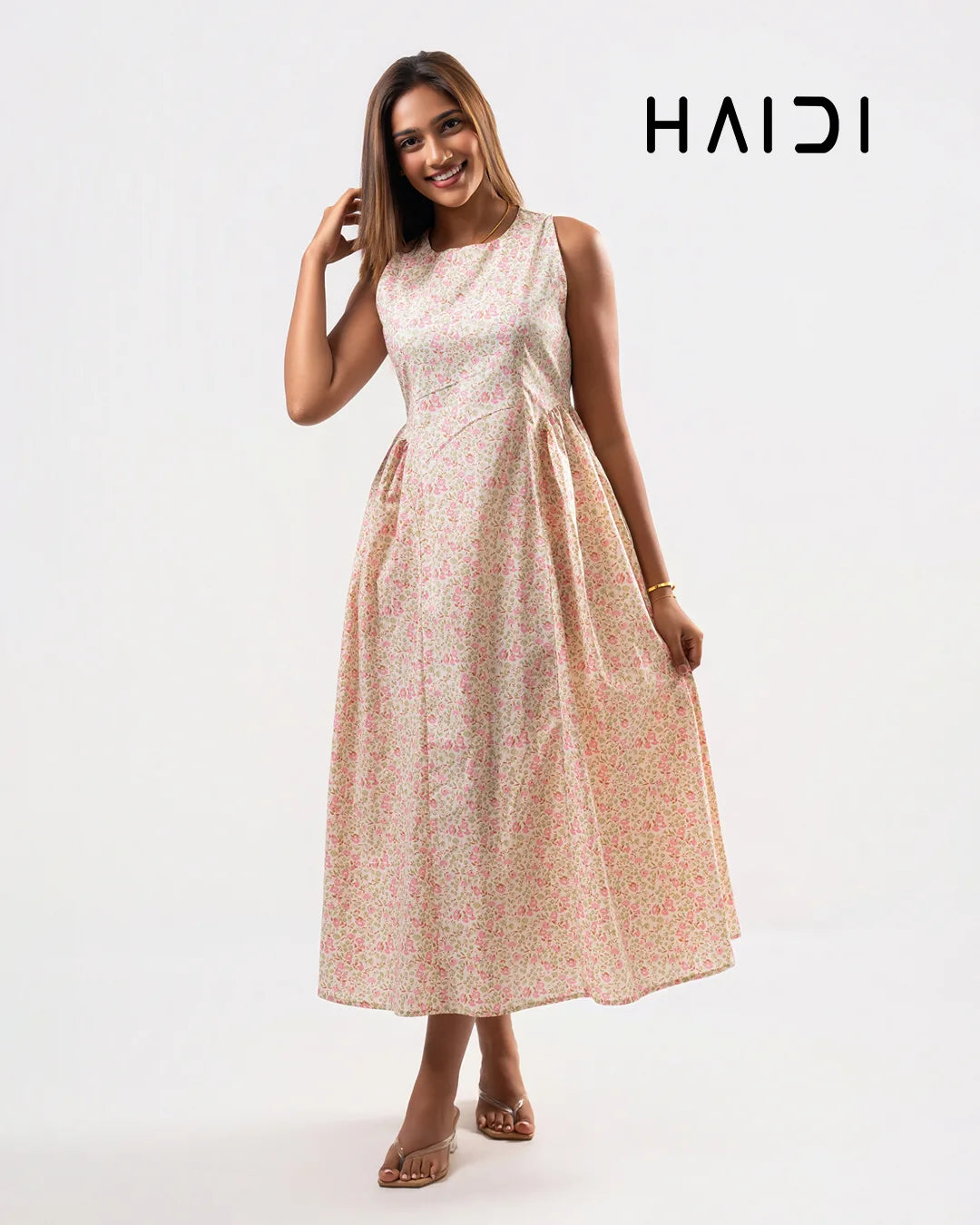 Midi Dress - KB0020 AOP W
