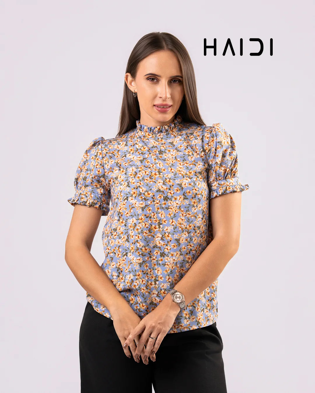Office wear blouse - AB 1535 - Floral