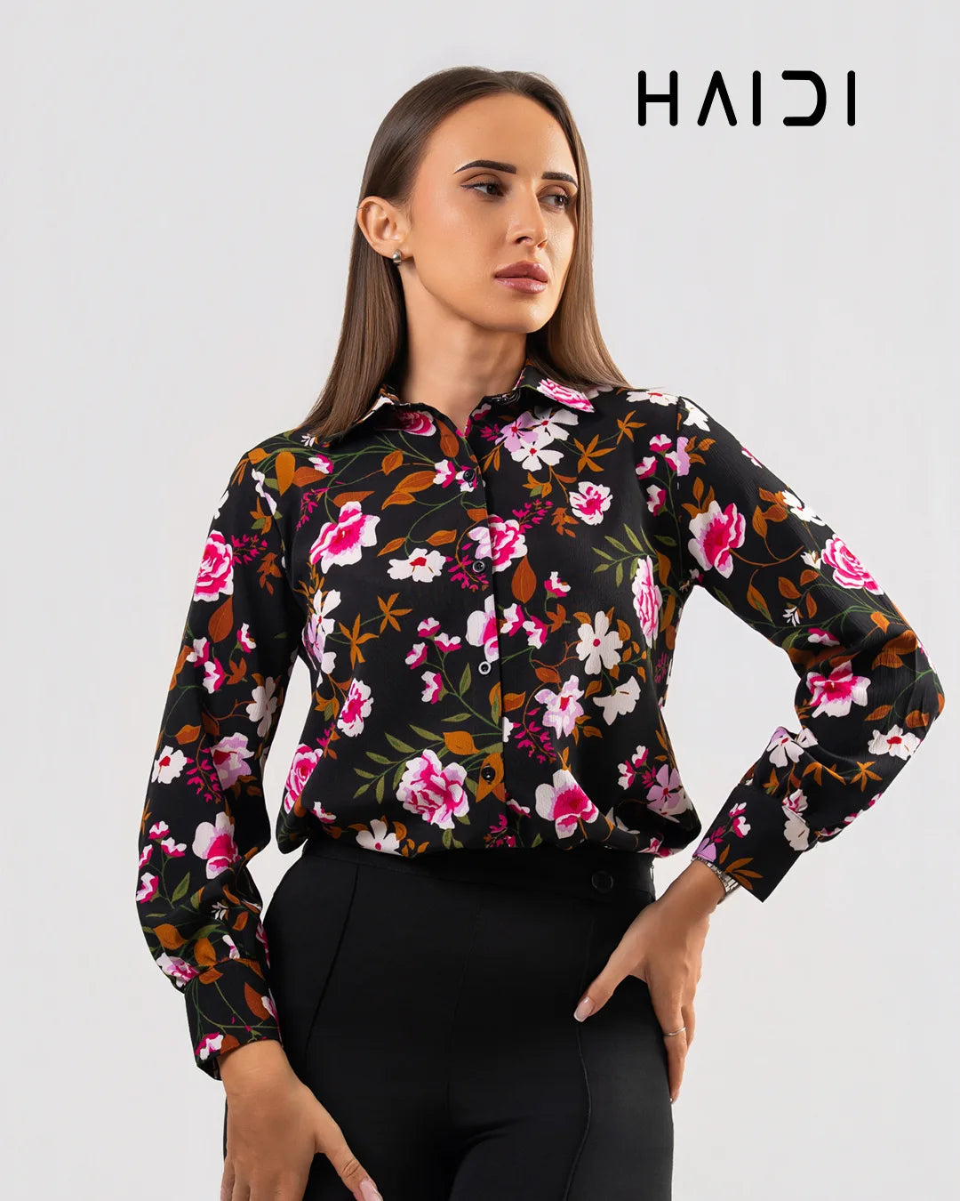 Office Wear Blouse - KB0003 - Floral B